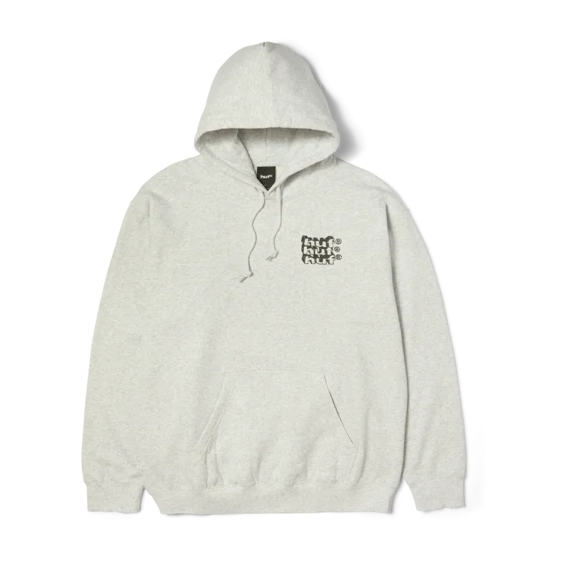 Худі HUF SU26 Hand Stacked heather grey