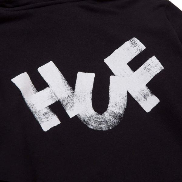 Hoodie HUF SP21 Haze brush black