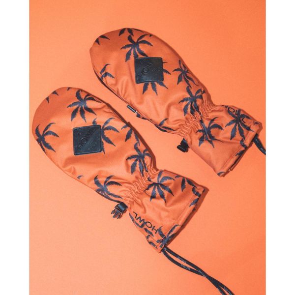 Howl Indy orange mittens