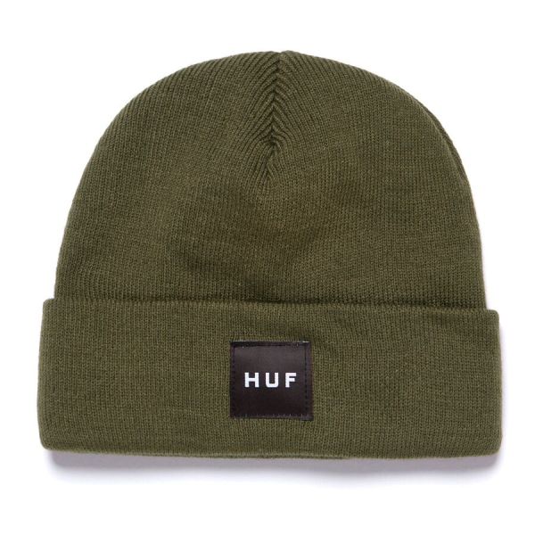 HUF FA22 Box logo beanie olive HUF FA22 Box logo beanie olive