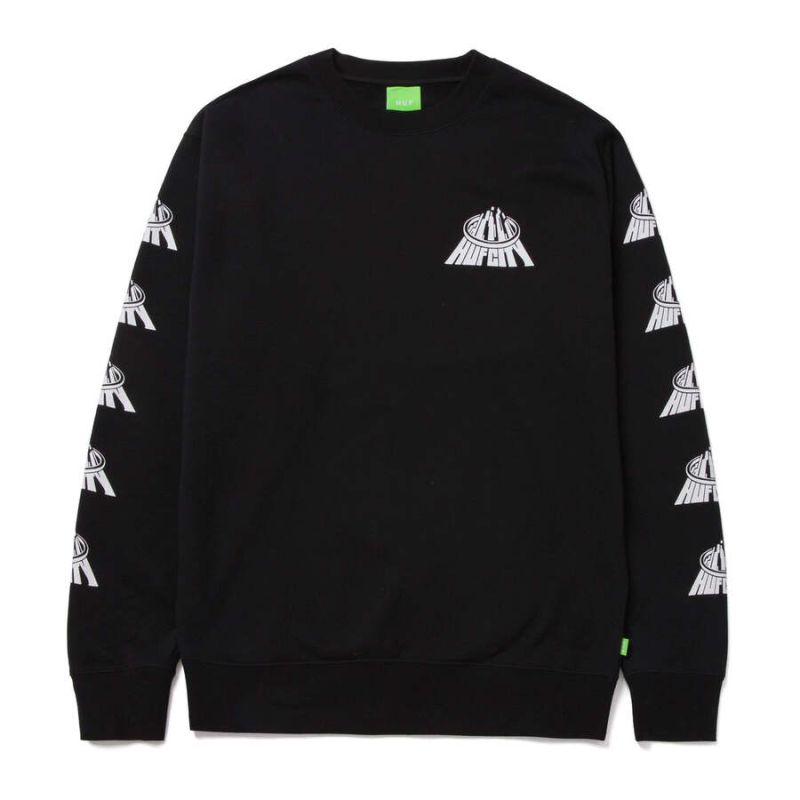 Sweatshirt HUF HO22 City crewneck black