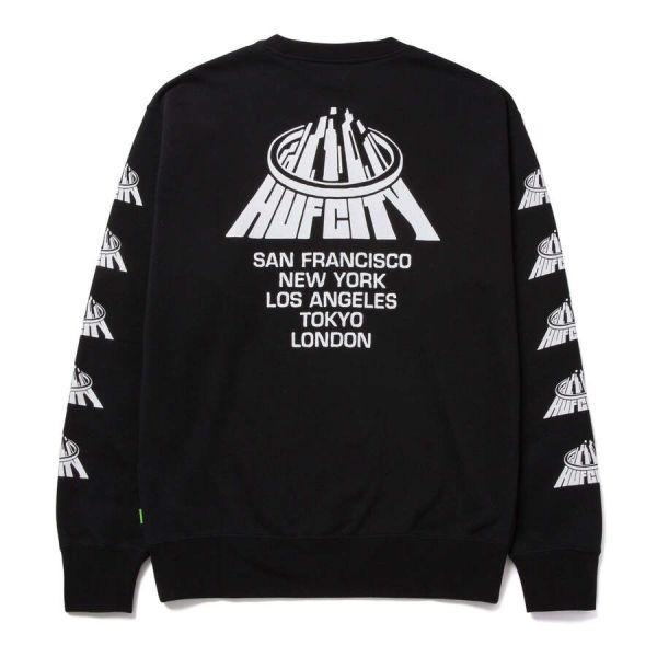 Sweatshirt HUF HO22 City crewneck black