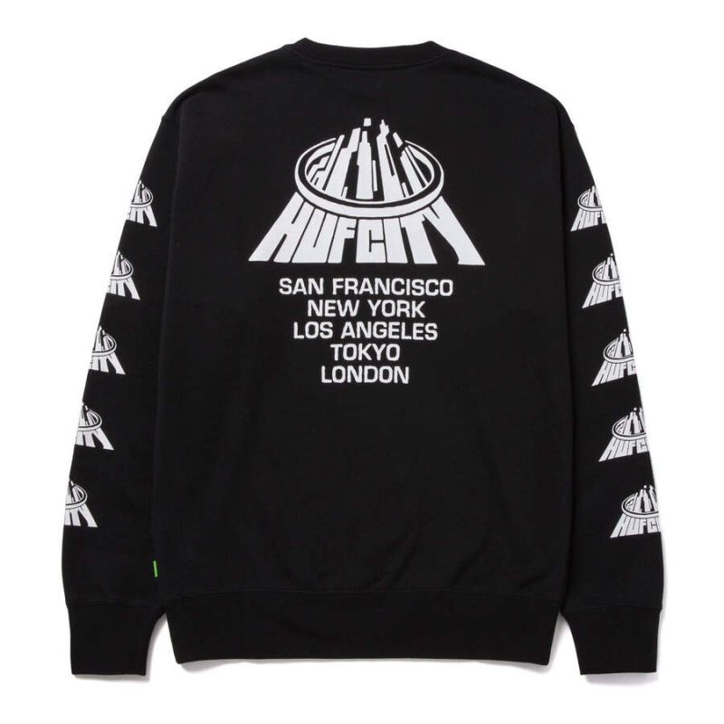 Sweatshirt HUF HO22 City crewneck black