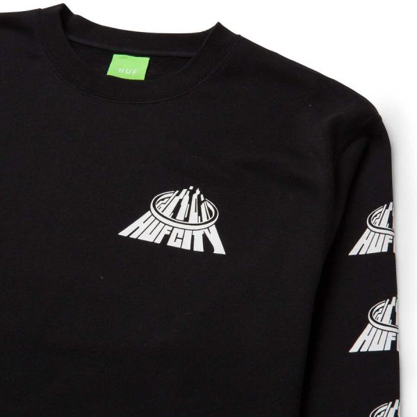 Sweatshirt HUF HO22 City crewneck black