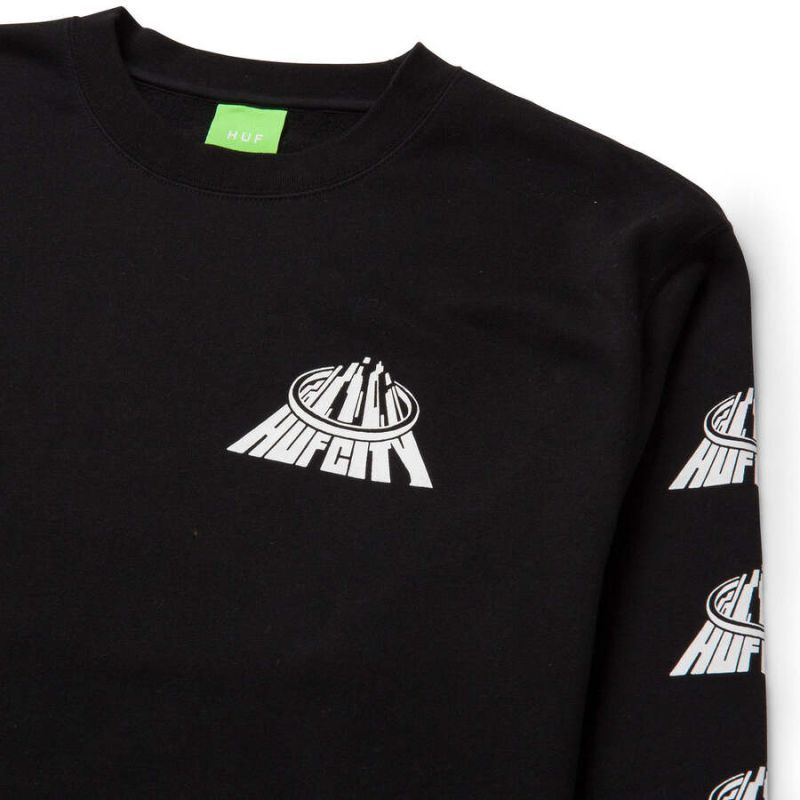 Sweatshirt HUF HO22 City crewneck black