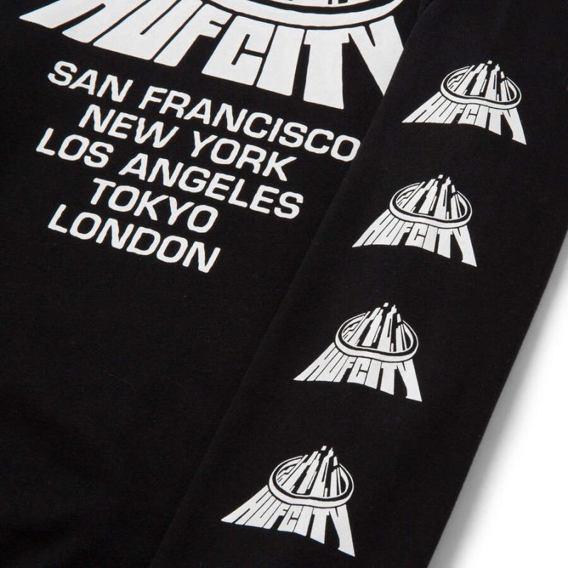 Sweatshirt HUF HO22 City crewneck black