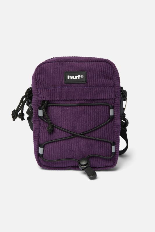 Сумка HUF SP26 Corduroy Bowery side bag dark berry