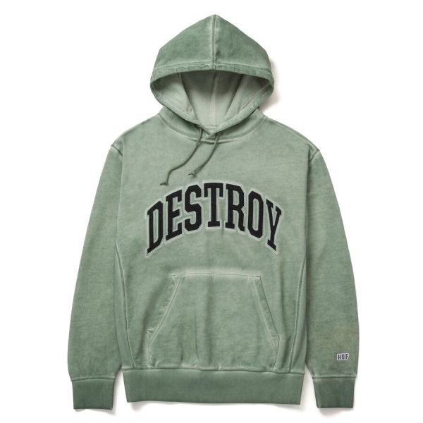 Hoodie HUF FA22 Destroy rebuild faded basil Hoodie HUF FA22 Destroy rebuild faded basil