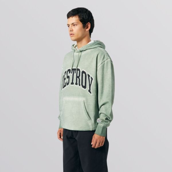 Hoodie HUF FA22 Destroy rebuild faded basil