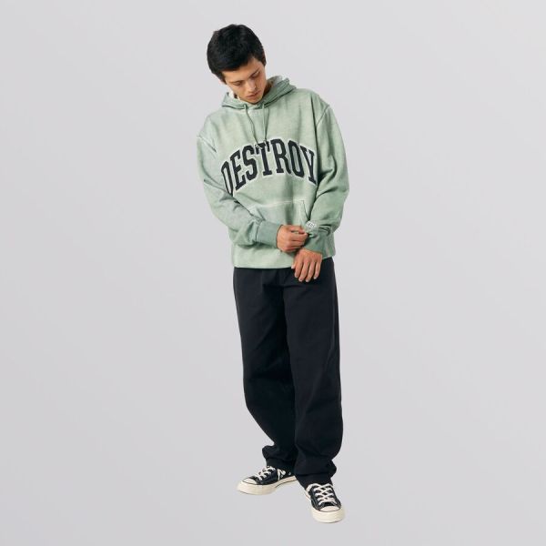 Hoodie HUF FA22 Destroy rebuild faded basil