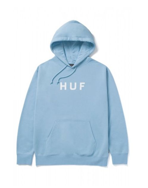 Hoodie HUF SU22 Essentials OG logo light blue