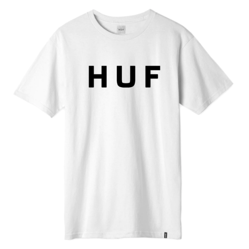 HUF SP22 Essentials OG logo tee white