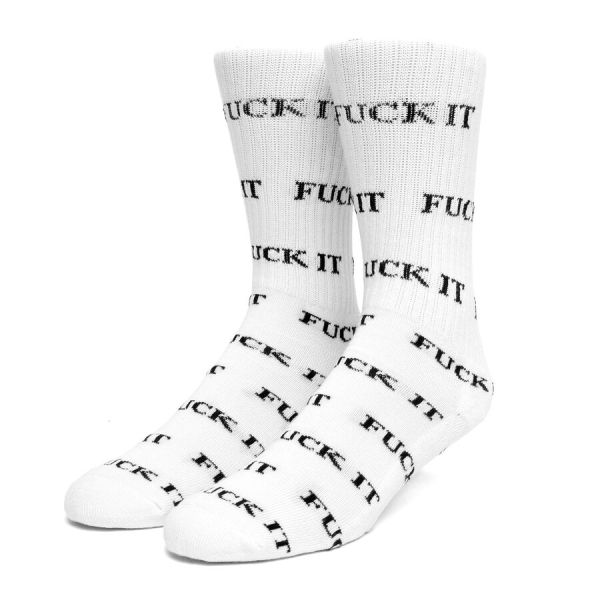 HUF FA22 Fuck it sock white HUF FA22 Fuck it sock white