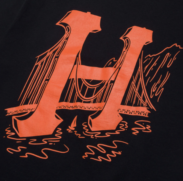 HUF SP22 Golden Gate Classic H tee black