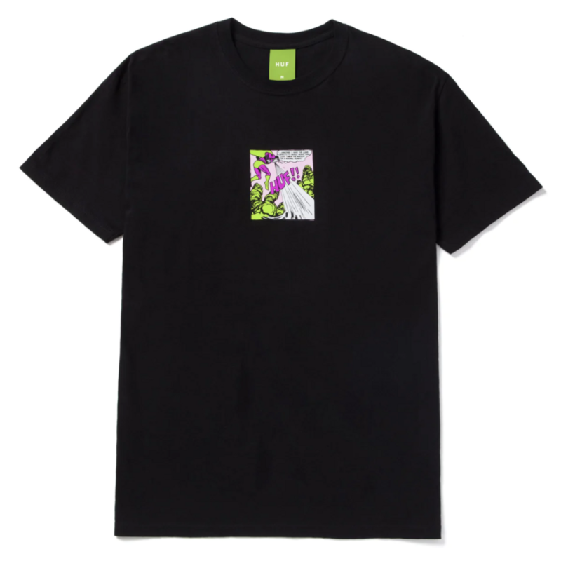 HUF SU22 Inhale exhale tee black