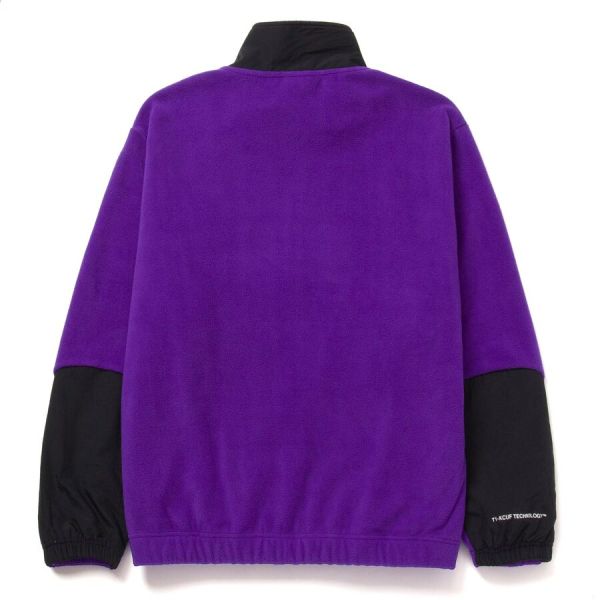 Флиска HUF FA22 Range Quarter zip polar fleece purple