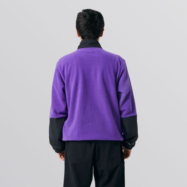 Флиска HUF FA22 Range Quarter zip polar fleece purple