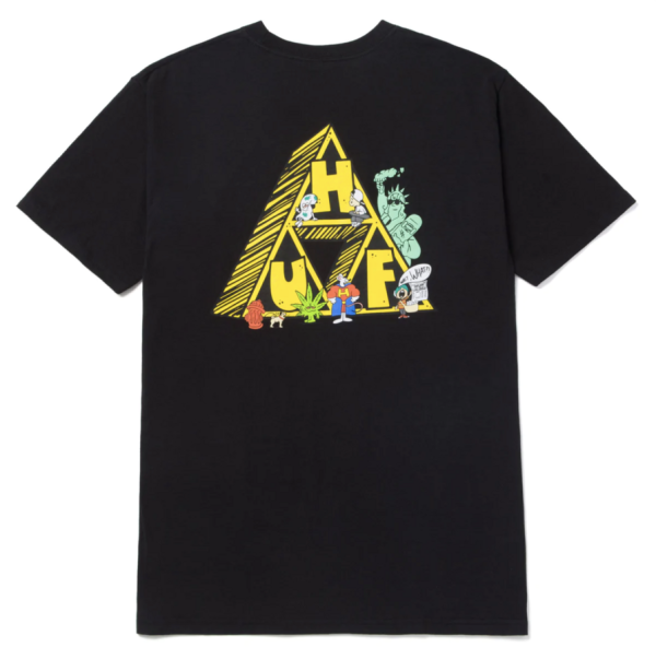 HUF SU22 Saturday morning TT tee black