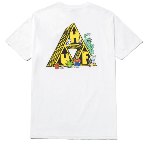 HUF SU22 Saturday morning TT tee white