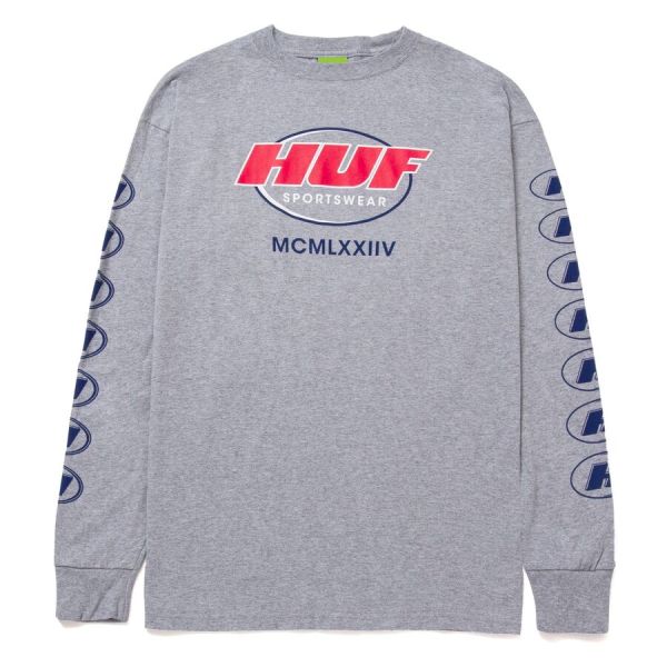 Лонгслив HUF FA22 Warm up ls athletic grey Лонгслив HUF FA22 Warm up ls athletic grey