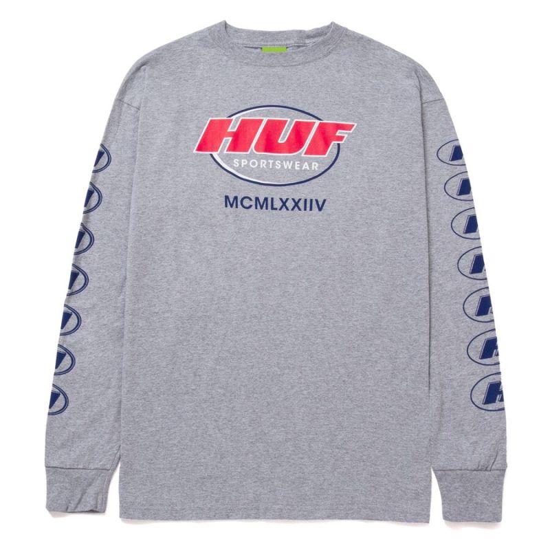 Longsleeve HUF FA22 Warm up athletic grey