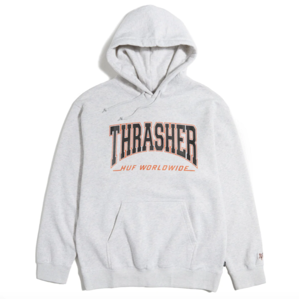 Hoodie HUF X Thrasher SU22 Bayview athletic heather Hoodie HUF X Thrasher SU22 Bayview athletic heather