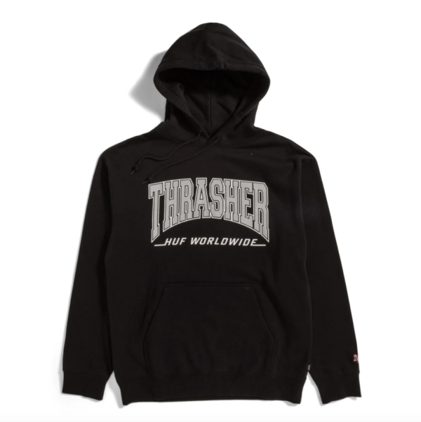 Hoodie HUF X Thrasher SU22 Bayview black Hoodie HUF X Thrasher SU22 Bayview black