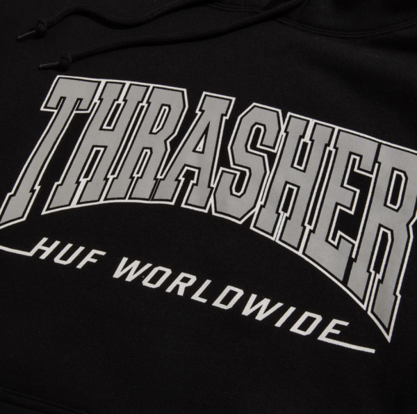 Hoodie HUF X Thrasher SU22 Bayview black