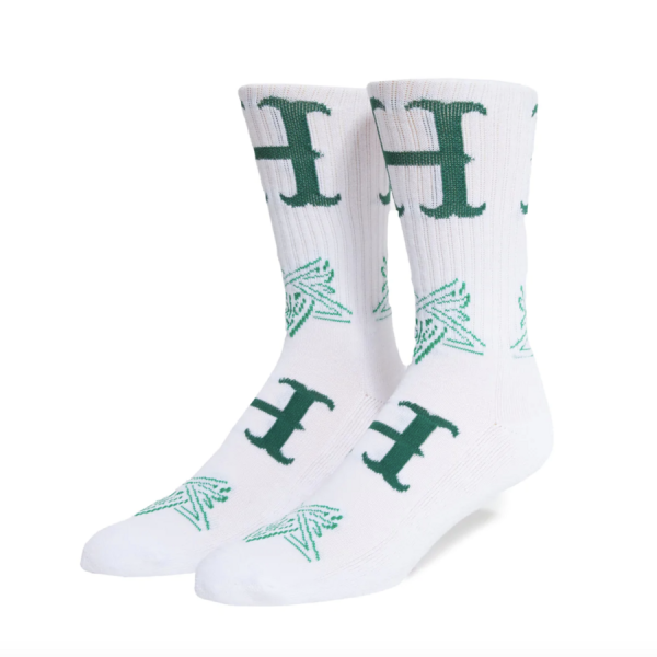 HUF X Thrasher Duality sock white HUF X Thrasher Duality sock white