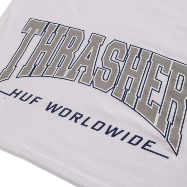 HUF X Thrasher SU22 High point tee white