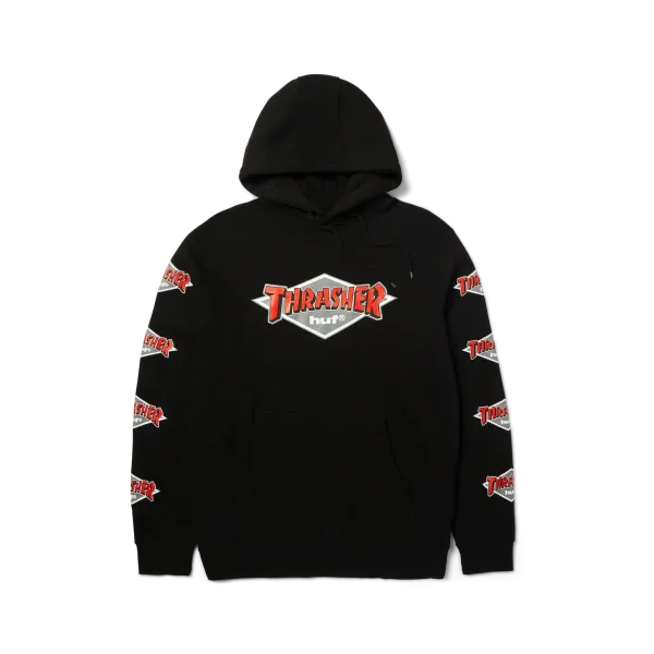 Худі HUF x Thrasher Logo Hoodie black