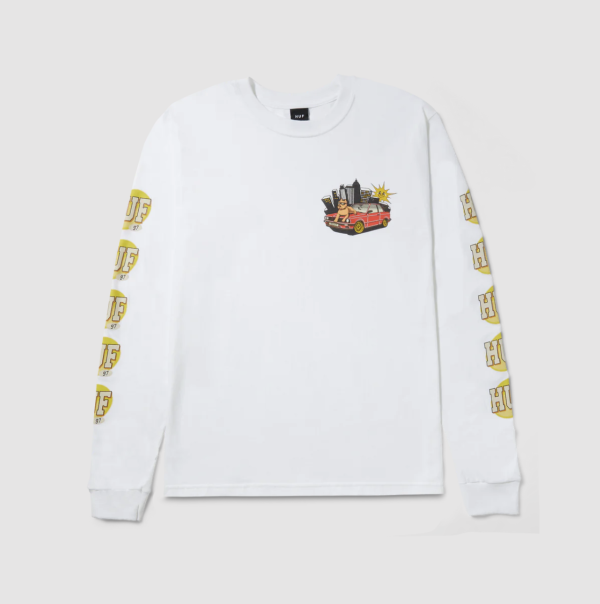 Лонгслив HUF SU23 97 ls white Лонгслив HUF SU23 97 ls white