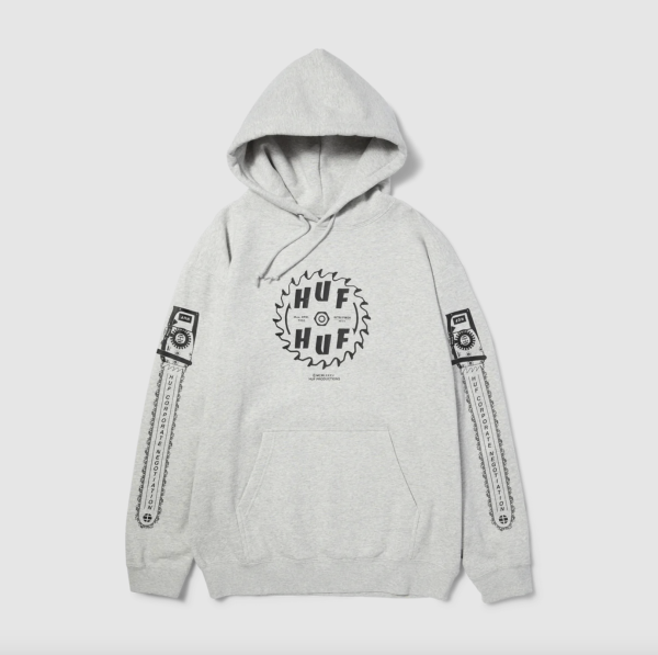 HUF HO23 Buzzkill hoodie heather grey HUF HO23 Buzzkill hoodie heather grey
