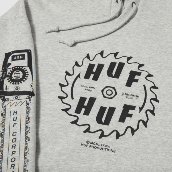 HUF HO23 Buzzkill hoodie heather grey