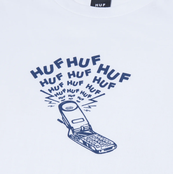 HUF SP23 Calling tee white