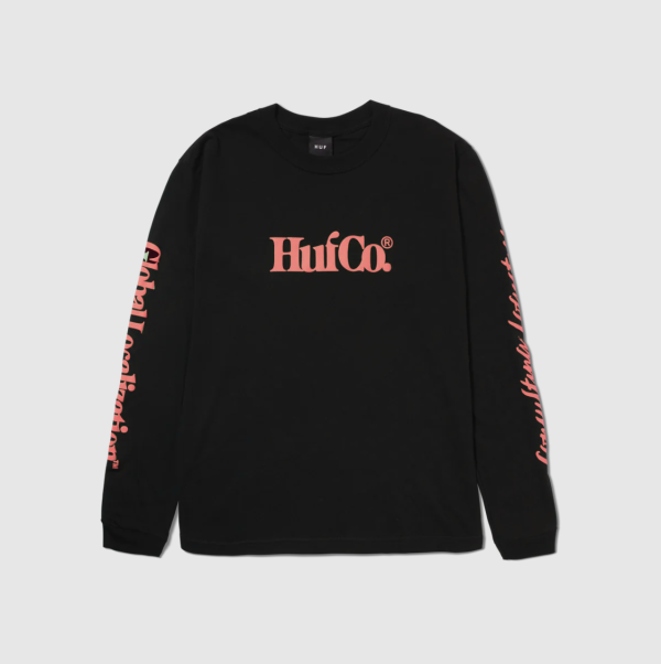 Лонгслив HUF SU23 CO ls black Лонгслив HUF SU23 CO ls black