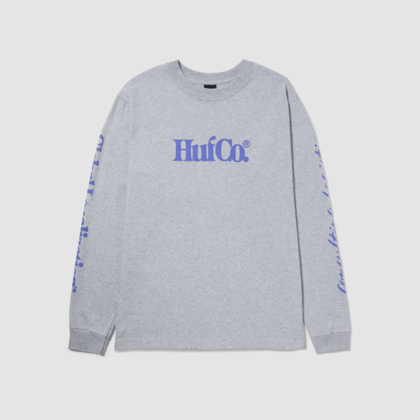 Лонгслив HUF SU23 CO ls heather grey Лонгслив HUF SU23 CO ls heather grey