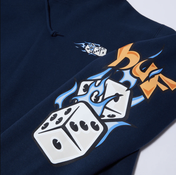 Худи HUF SP23 Dicey pullover hoodie navy