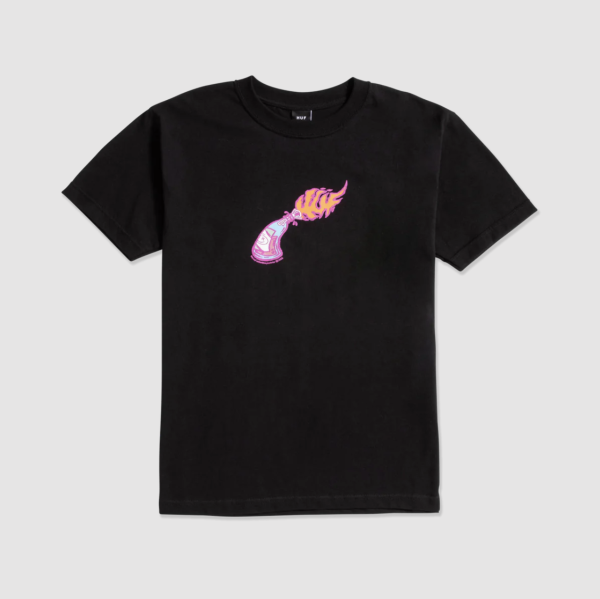 HUF SP23 Fire starter tee black HUF SP23 Fire starter tee black