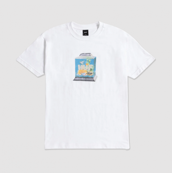 HUF SU23 Fishtankin' tee white HUF SU23 Fishtankin' tee white