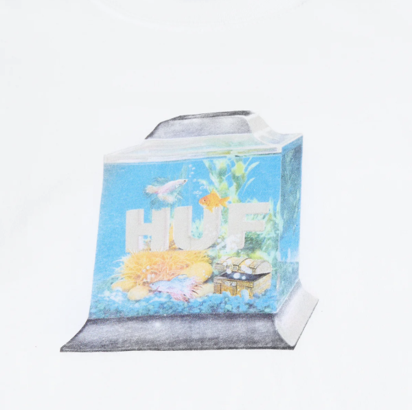 HUF SU23 Fishtankin' tee white