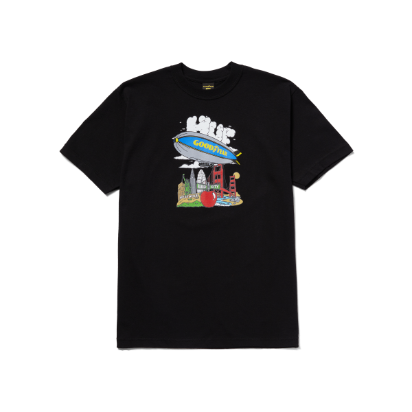 HUF SP23 Goodyear Discover tee black HUF SP23 Goodyear Discover tee black