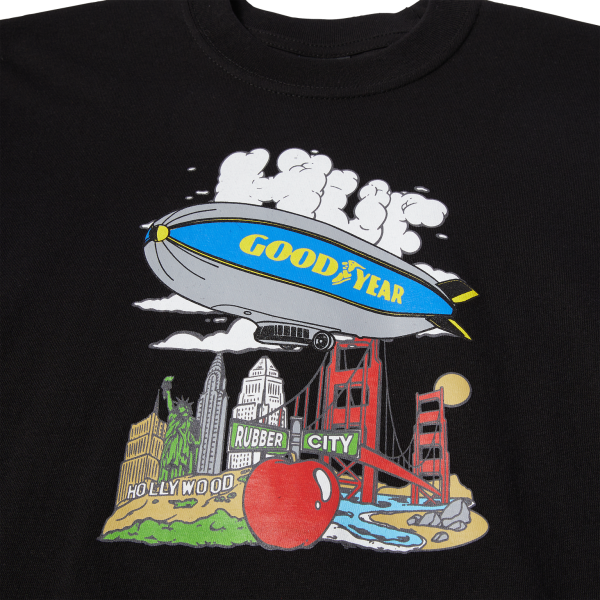 HUF SP23 Goodyear Discover tee black