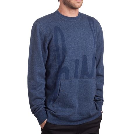 Hoodie HUF Big Script navy heather