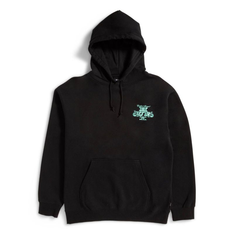 Hoodie HUF SP23 Paid in full black