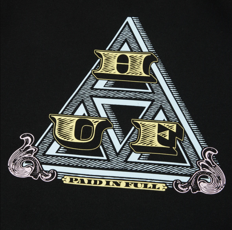 Hoodie HUF SP23 Paid in full black