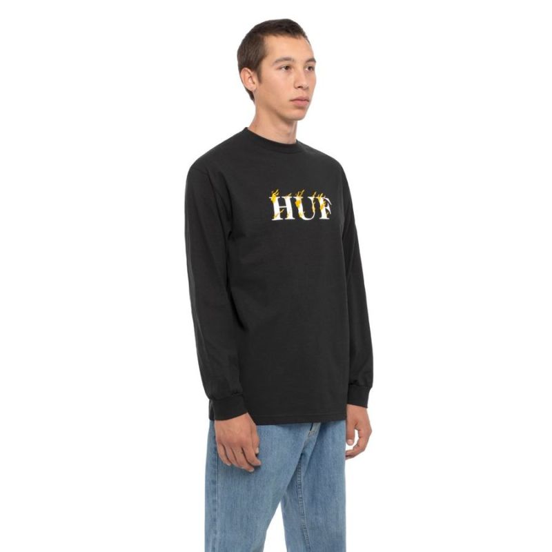 Longsleeve HUF FA19 Phoenix tee black