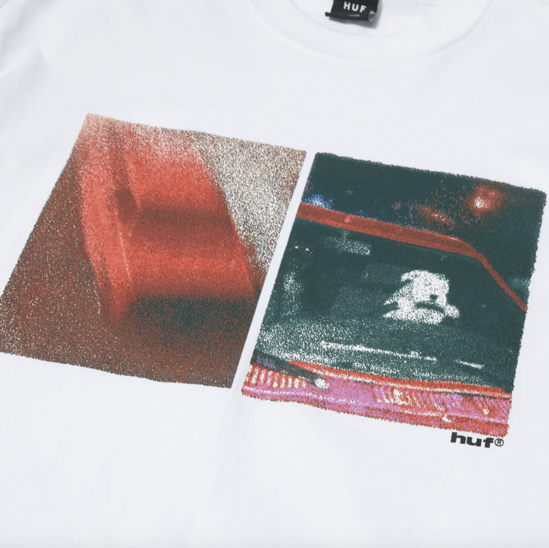 HUF FA23 Red means go ls white