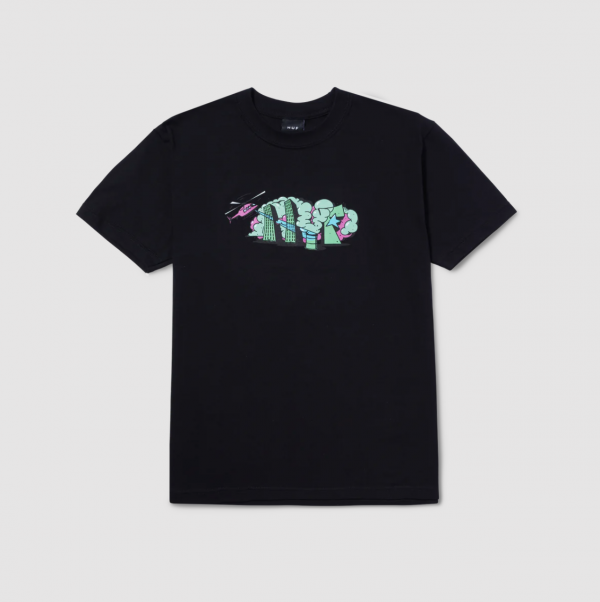 HUF SU23 Street level tee black HUF SU23 Street level tee black