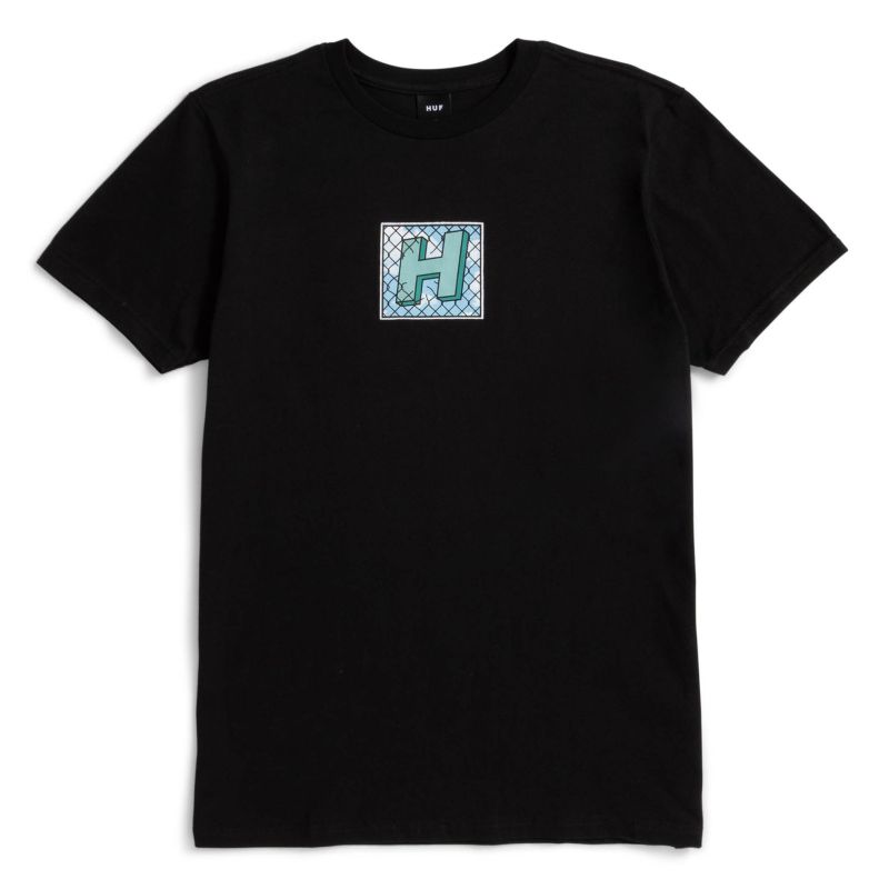 HUF SP23 Tresspass tee black